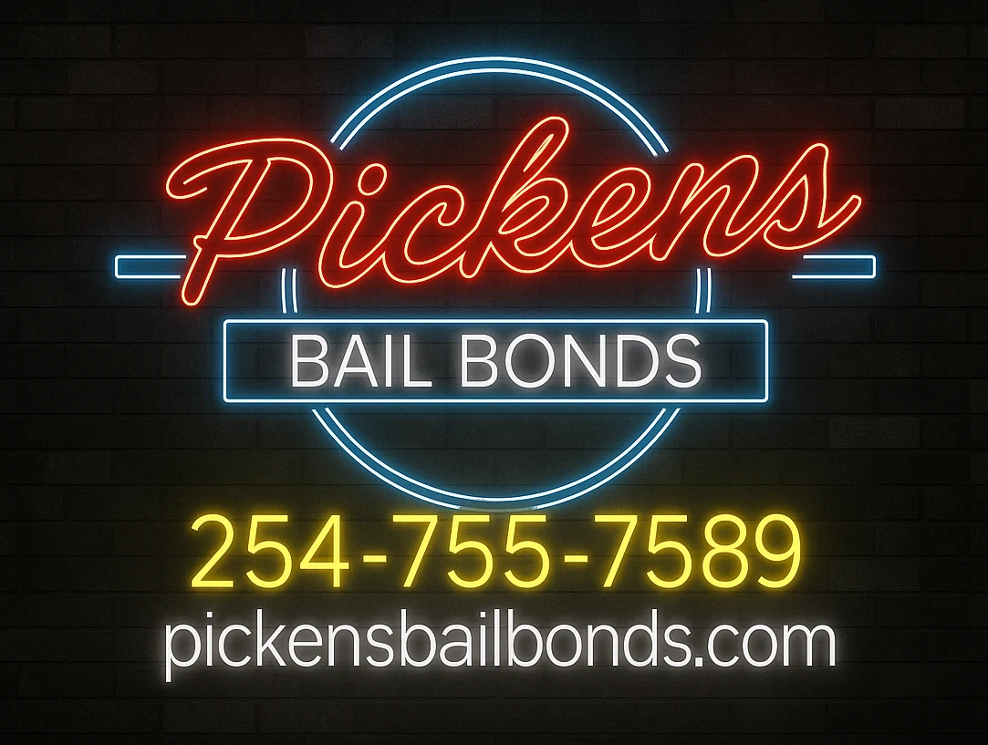 Pickens Bail Bonds neon logo